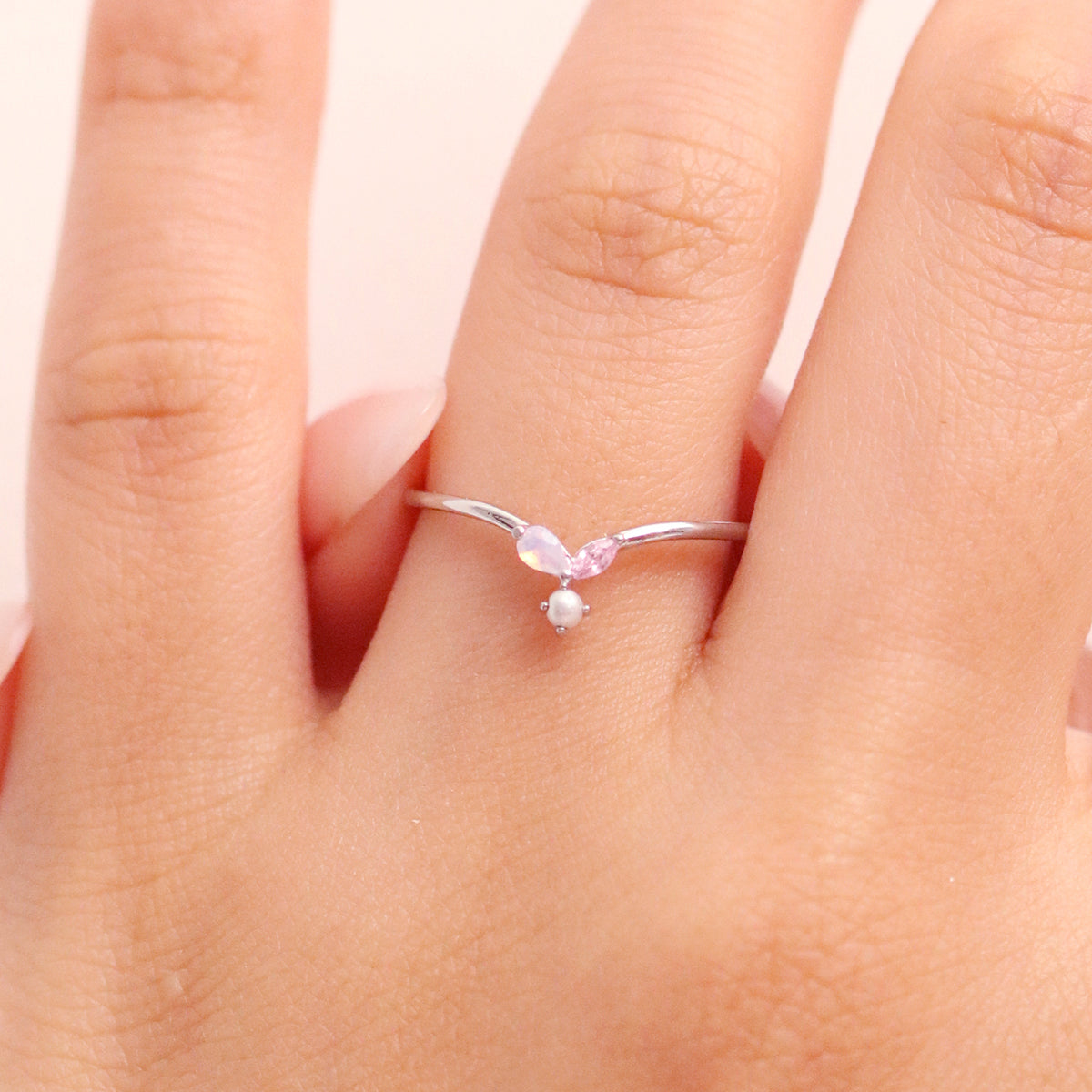 Pink Gemstone Ring