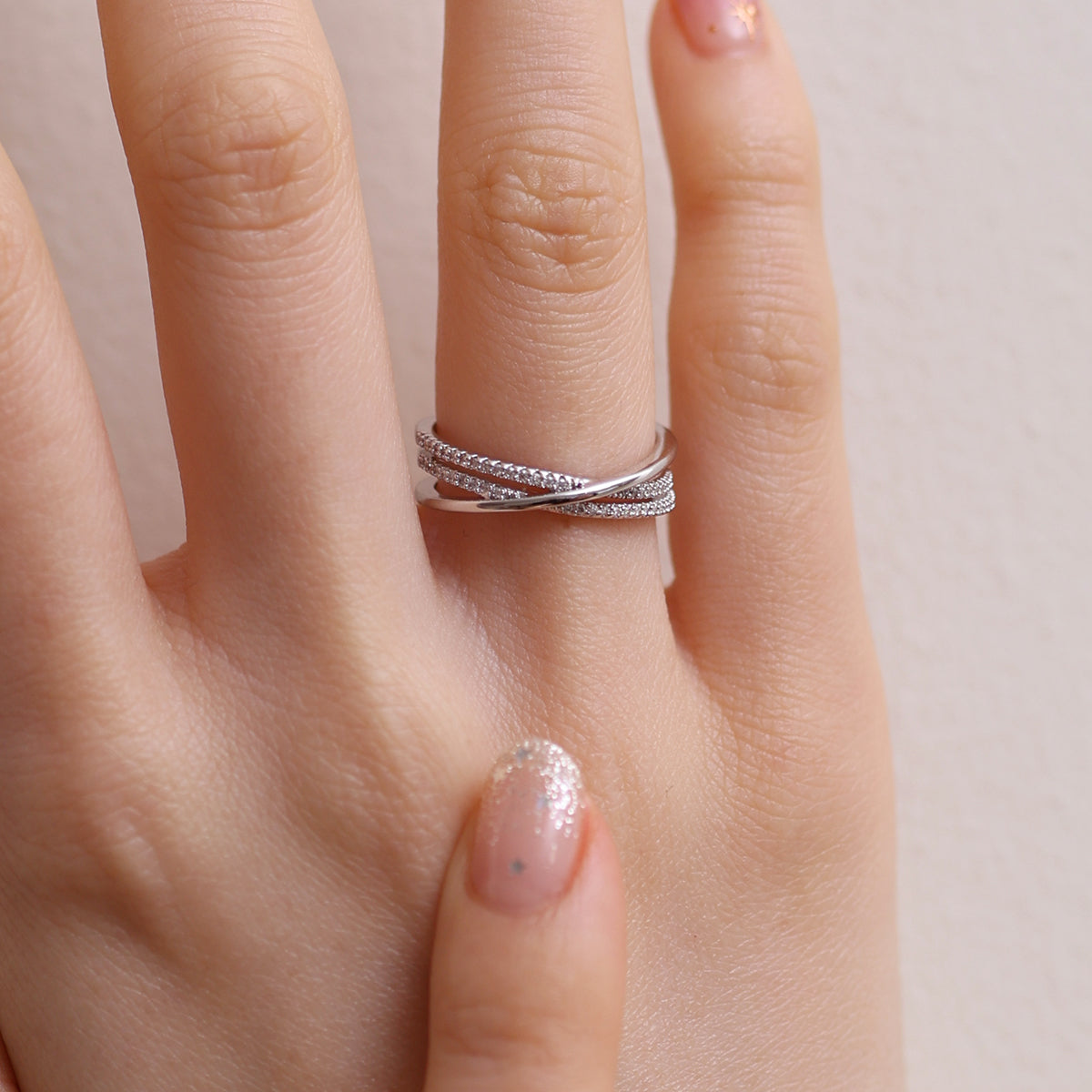 Triple layered ring